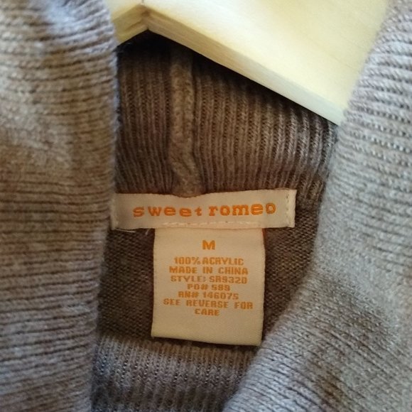 Sweet Romeo Slouchy Cowl Neck Cream Sweater - Picture 3 of 4